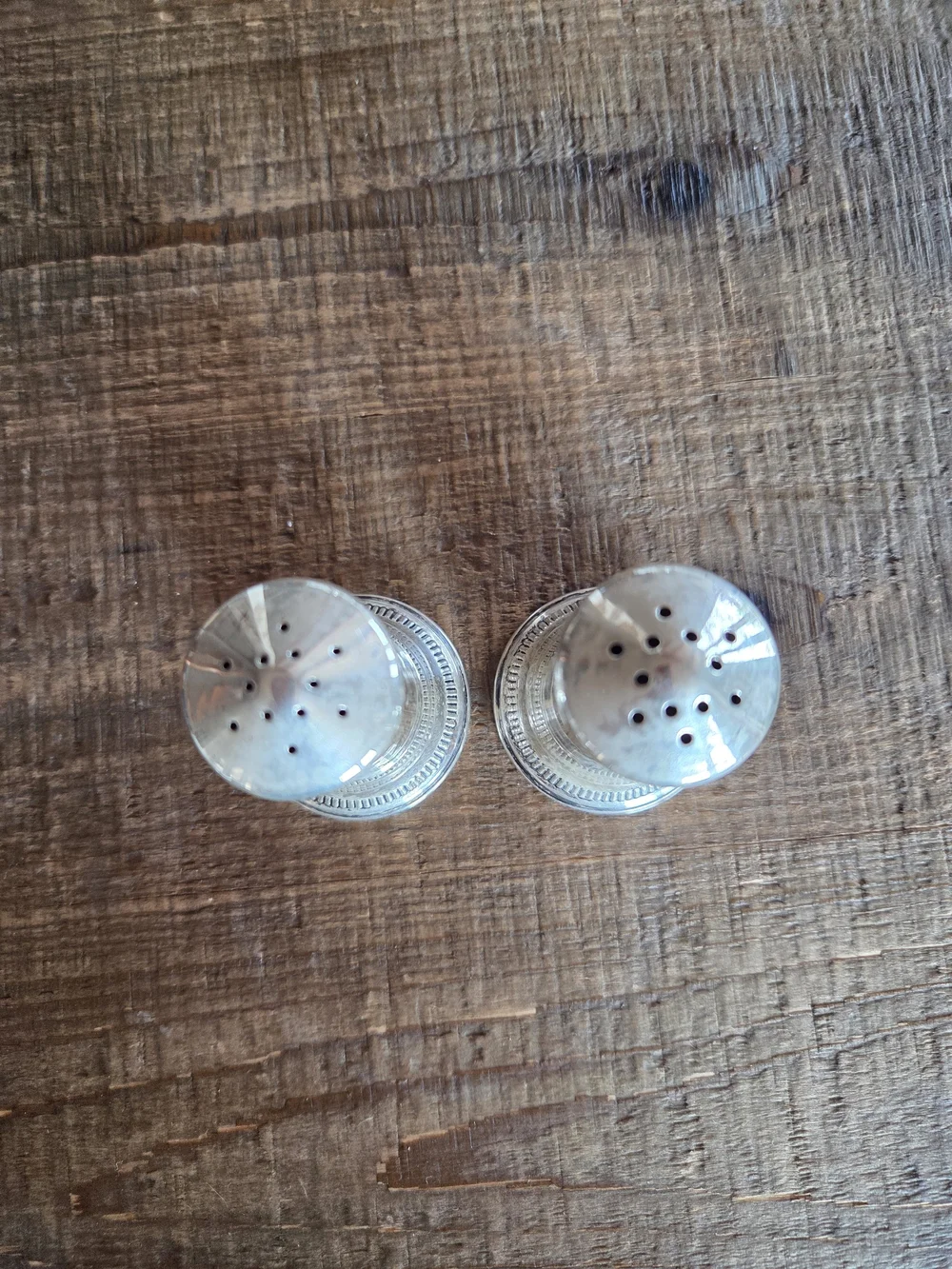 MCM - Empress Sterling Salt & Pepper Shakers